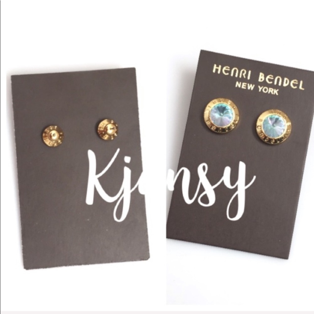 Henri Bendel Purple Blue Earrings - Picture 3 of 5